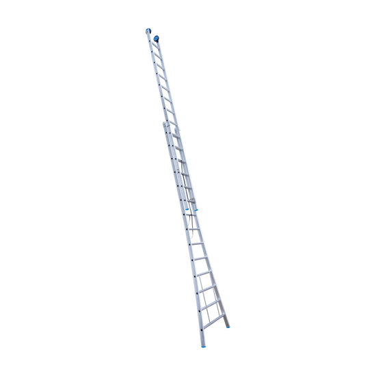 Eurostairs Eurostairs Reform ladder dubbel uitgebogen 2x14 sporten + gevelrollen