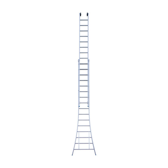 Eurostairs Eurostairs Opsteek ladder dubbel uitgebogen 2x16 sporten + gevelrollen