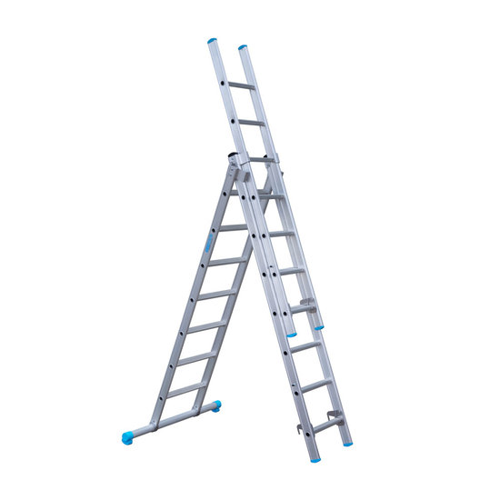Eurostairs Eurostairs Reform ladder driedelig recht 3x7 sporten