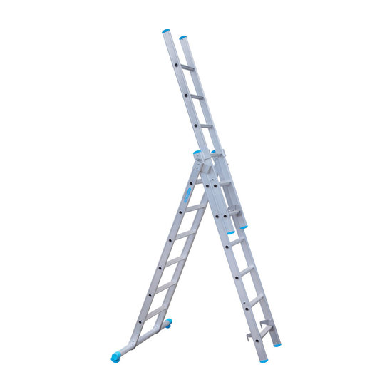 Eurostairs Eurostairs Reform ladder driedelig recht 3x6 sporten