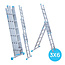 Eurostairs Eurostairs Reform ladder driedelig recht 3x6 sporten