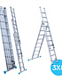 Eurostairs Reform ladder driedelig recht 3x8 sporten