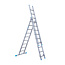 Eurostairs Eurostairs Reform ladder driedelig recht 3x9 sporten