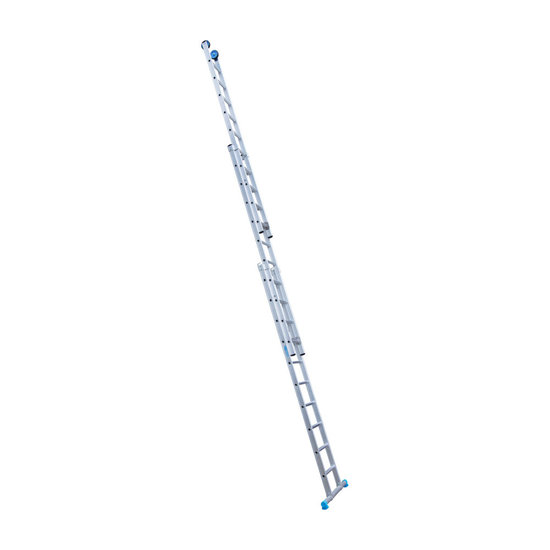 Eurostairs Eurostairs Reform ladder driedelig recht 3x10 sporten + gevelrollen