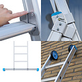Eurostairs Eurostairs Reform ladder driedelig recht 3x12 sporten + gevelrollen