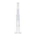Eurostairs Eurostairs Opsteek ladder driedelig recht 3x14 sporten + gevelrollen