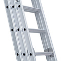 Eurostairs Eurostairs Opsteek ladder driedelig recht 3x14 sporten + gevelrollen