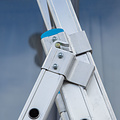 Eurostairs Eurostairs Opsteek ladder driedelig recht 3x14 sporten + gevelrollen