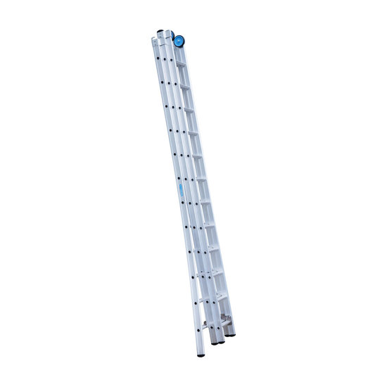 Eurostairs Eurostairs Reform ladder driedelig uitgebogen 3x12 sporten + gevelrollen
