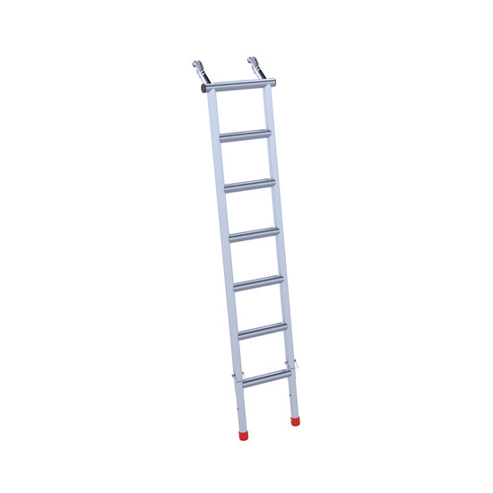 Eurostairs Verstelbare steigerladder (rond) met klauwkoppelingen
