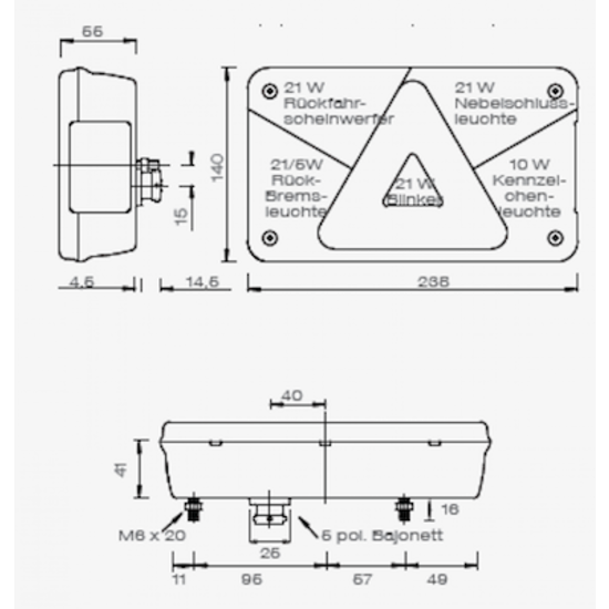 Euroscaffold Bescherming Achterlicht Links