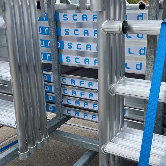 Euroscaffold Trappentoren aanhanger tot 14,2m werkhoogte