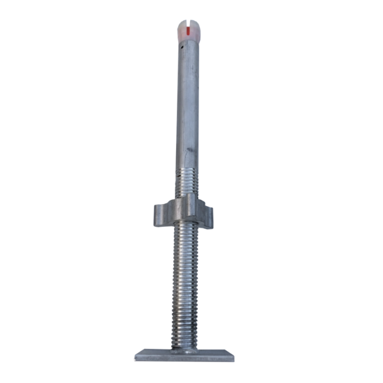 Euroscaffold Aluminium spindel 60 cm + voetplaat