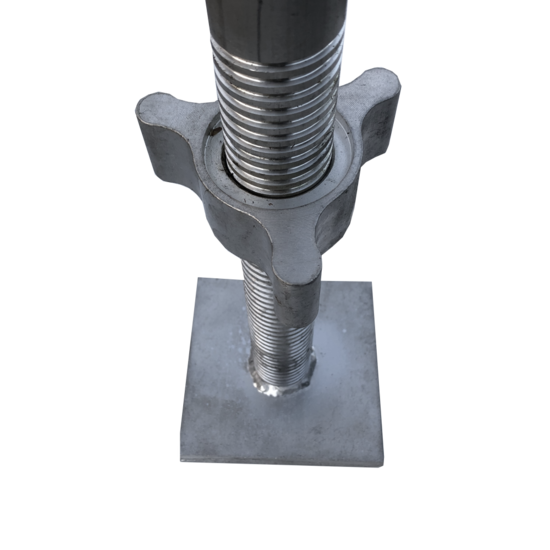Euroscaffold Aluminium spindel 60 cm + voetplaat