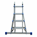 Eurostairs Vouwladder telescopisch 4x4 Silver