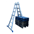 Eurostairs Vouwladder telescopisch 4x4 Silver