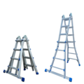 Eurostairs Vouwladder telescopisch 4x4 Silver