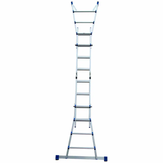 Eurostairs Vouwladder telescopisch 4x4 Silver
