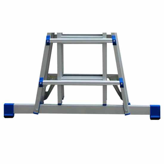 Eurostairs Vouwladder telescopisch 4x4 Silver