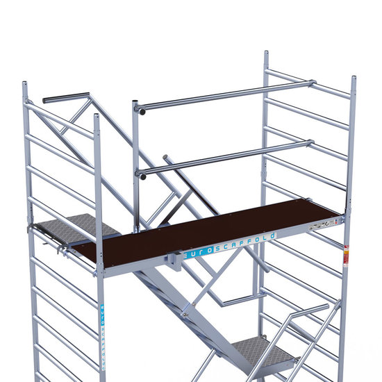 Euroscaffold Trappentoren carbondeck 135x250 8,2m werkhoogte