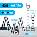 Eurostairs Professionele vouwladder Eurostairs 4x5
