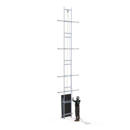 Euroscaffold Solar lift 8,2m werkhoogte, 190 cm