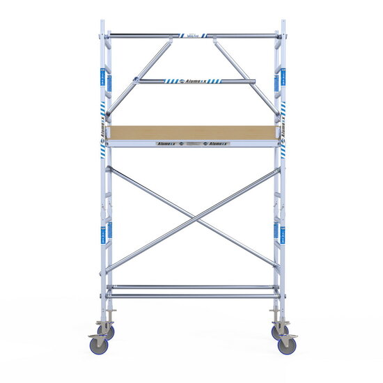 Alumexx Rolsteiger Alumexx Extra 75x190 4,2m werkhoogte tegen de gevel