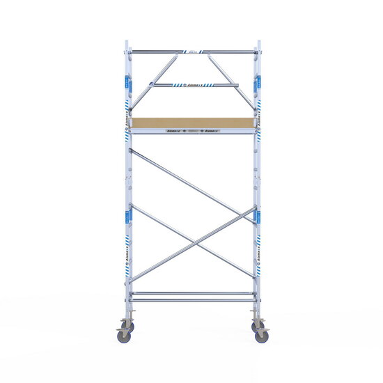 Alumexx Rolsteiger Alumexx Extra 75x190 5,2m werkhoogte tegen de gevel