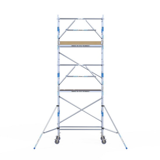 Alumexx Rolsteiger Alumexx Extra 75x190 6,2m werkhoogte tegen de gevel