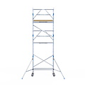 Alumexx Rolsteiger Alumexx Extra 75x190 7,2m werkhoogte tegen de gevel