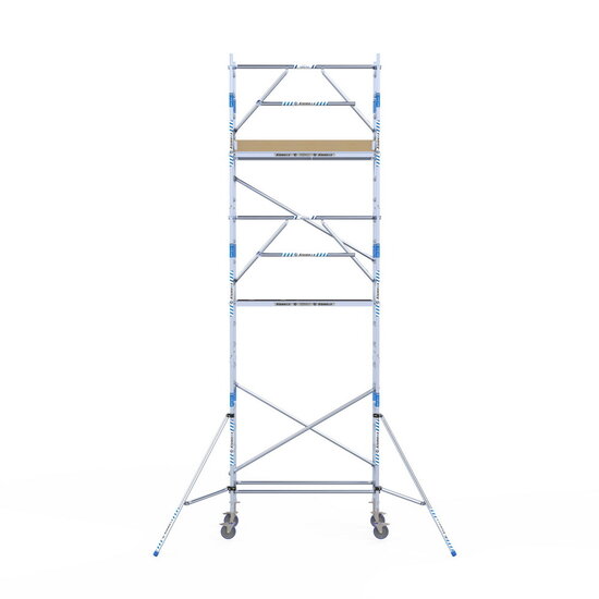 Alumexx Rolsteiger Alumexx Extra 75x190 7,2m werkhoogte tegen de gevel