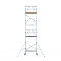 Alumexx Rolsteiger Alumexx Extra 75x190 9,2m werkhoogte tegen de gevel