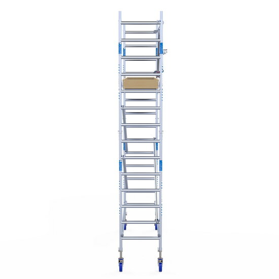Alumexx Rolsteiger Alumexx Extra 75x250 5,2m werkhoogte tegen de gevel