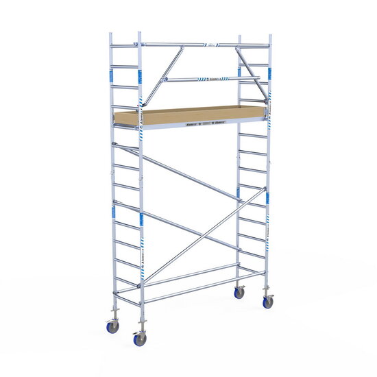 Alumexx Rolsteiger Alumexx Extra 75x250 5,2m werkhoogte tegen de gevel