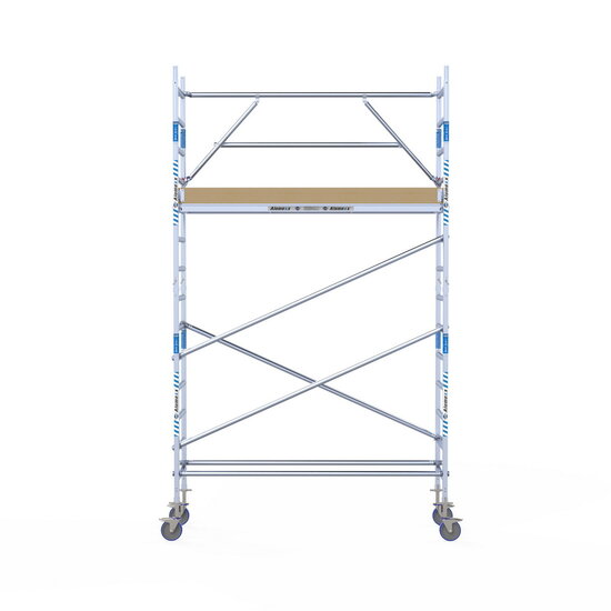 Alumexx Rolsteiger Alumexx Extra 75x250 5,2m werkhoogte tegen de gevel