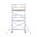 Alumexx Rolsteiger Alumexx Extra 75x250 6,2m werkhoogte tegen de gevel
