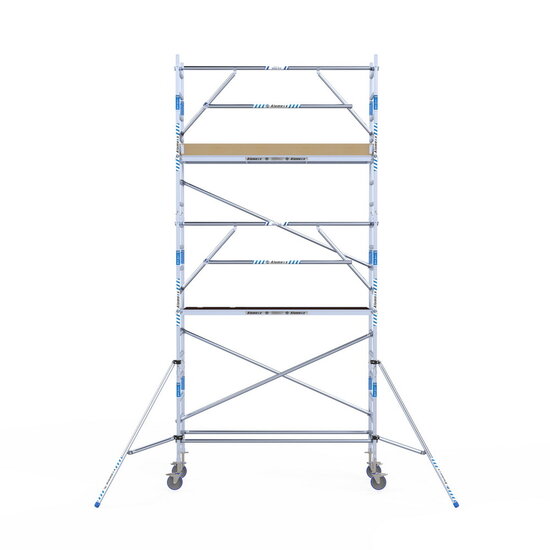 Alumexx Rolsteiger Alumexx Extra 75x250 6,2m werkhoogte tegen de gevel