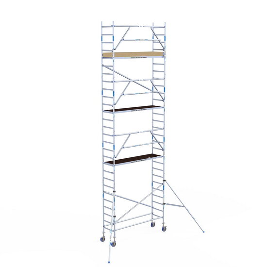 Alumexx Rolsteiger Alumexx Extra 75x250 9,2m werkhoogte tegen de gevel