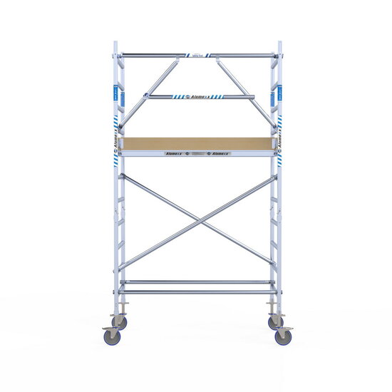 Alumexx Rolsteiger Alumexx Extra 90x190 4,2m werkhoogte tegen de gevel