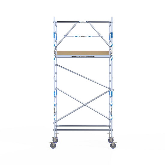 Alumexx Rolsteiger Alumexx Extra 90x190 5,2m werkhoogte tegen de gevel