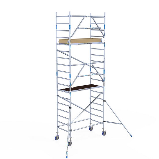 Alumexx Rolsteiger Alumexx Extra 90x190 6,2m werkhoogte tegen de gevel