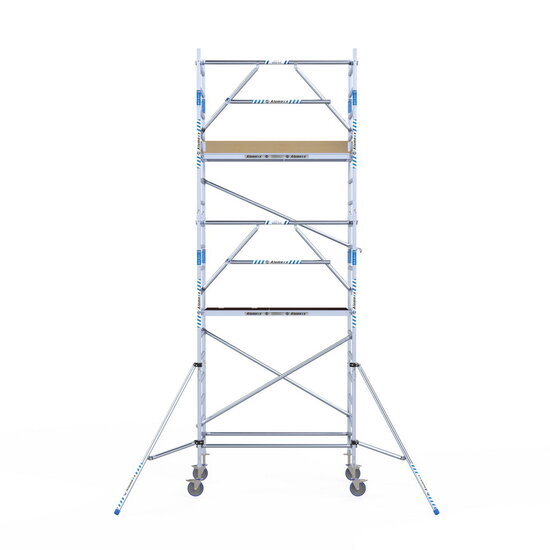 Alumexx Rolsteiger Alumexx Extra 90x190 6,2m werkhoogte tegen de gevel