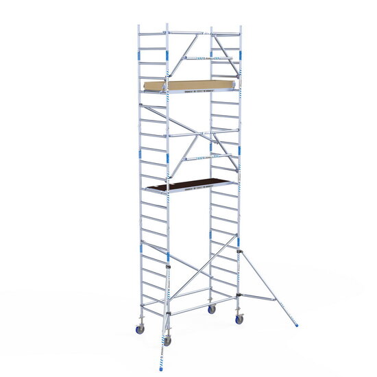 Alumexx Rolsteiger Alumexx Extra 90x190 7,2m werkhoogte tegen de gevel