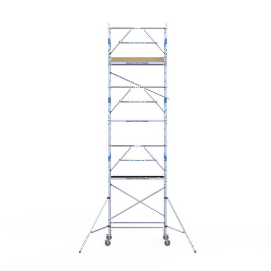 Alumexx Rolsteiger Alumexx Extra 90x190 8,2m werkhoogte tegen de gevel