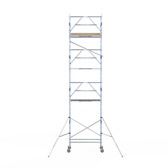 Alumexx Rolsteiger Alumexx Extra 90x190 9,2m werkhoogte tegen de gevel