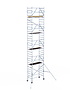 Rolsteiger Alumexx Extra 90x190 10,2m werkhoogte tegen de gevel Rolsteiger Alumexx Extra 90x190 10,2m werkhoogte tegen de gevel