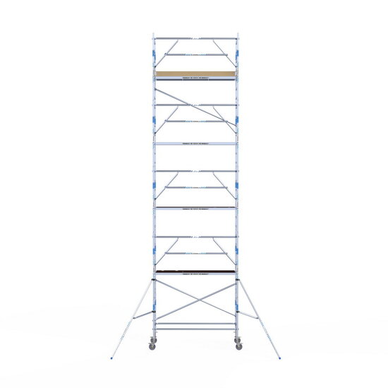 Alumexx Rolsteiger Alumexx Extra 90x250 10,2m werkhoogte tegen de gevel