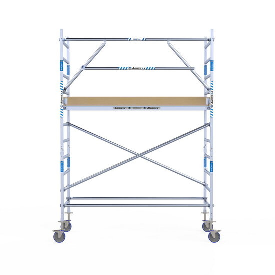 Alumexx Rolsteiger Alumexx Extra 90x250 4,2m werkhoogte tegen de gevel