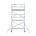 Alumexx Rolsteiger Alumexx Extra 90x250 6,2m werkhoogte tegen de gevel