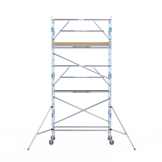 Alumexx Rolsteiger Alumexx Extra 90x250 6,2m werkhoogte tegen de gevel